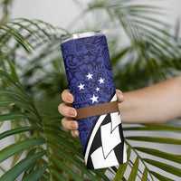 Samoan Ula Fala Flowers Skinny Tumbler Christmas Santa Belt LT9 - Polynesian Pride
