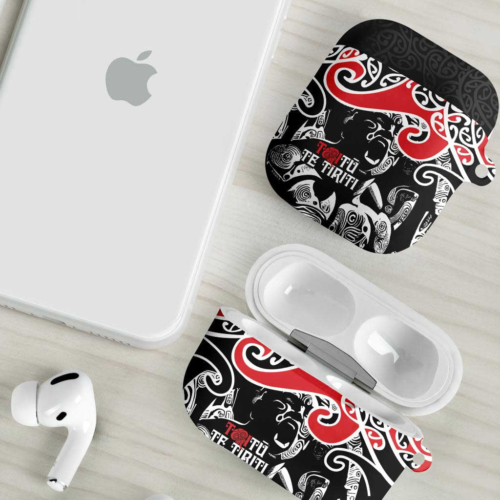 Aotearoa Toitu Te Tiriti AirPods Case New Zealand Stand Together Stand Stronger LT9 - Polynesian Pride