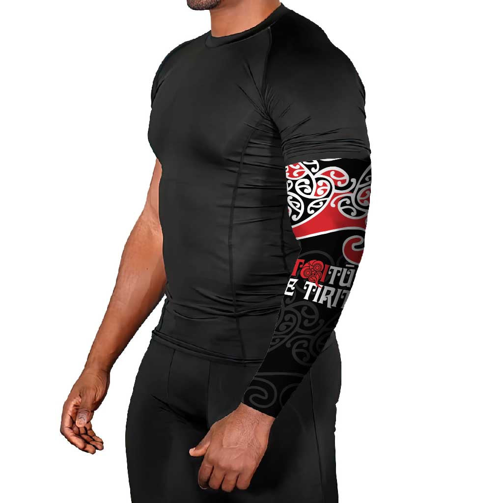 Aotearoa Toitu Te Tiriti Arm Sleeves New Zealand Stand Together Stand Stronger LT9 - Polynesian Pride