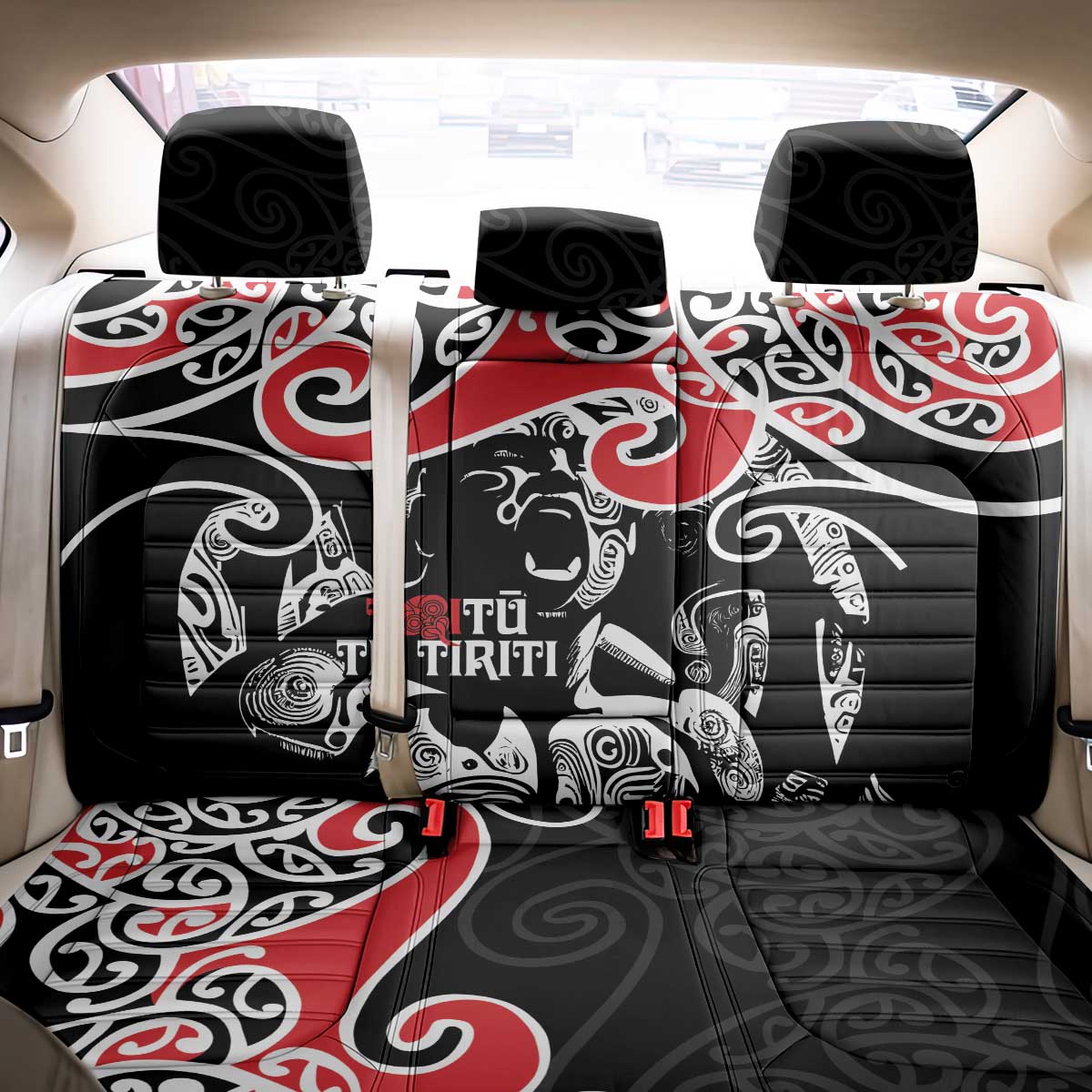 Aotearoa Toitu Te Tiriti Back Car Seat Cover New Zealand Stand Together Stand Stronger LT9 - Polynesian Pride