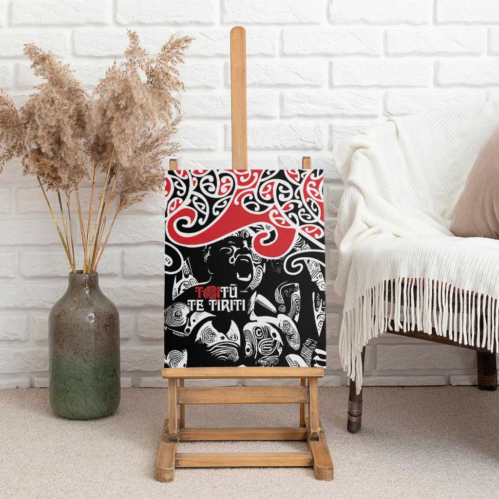 Aotearoa Toitu Te Tiriti Canvas Wall Art New Zealand Stand Together Stand Stronger LT9 - Polynesian Pride