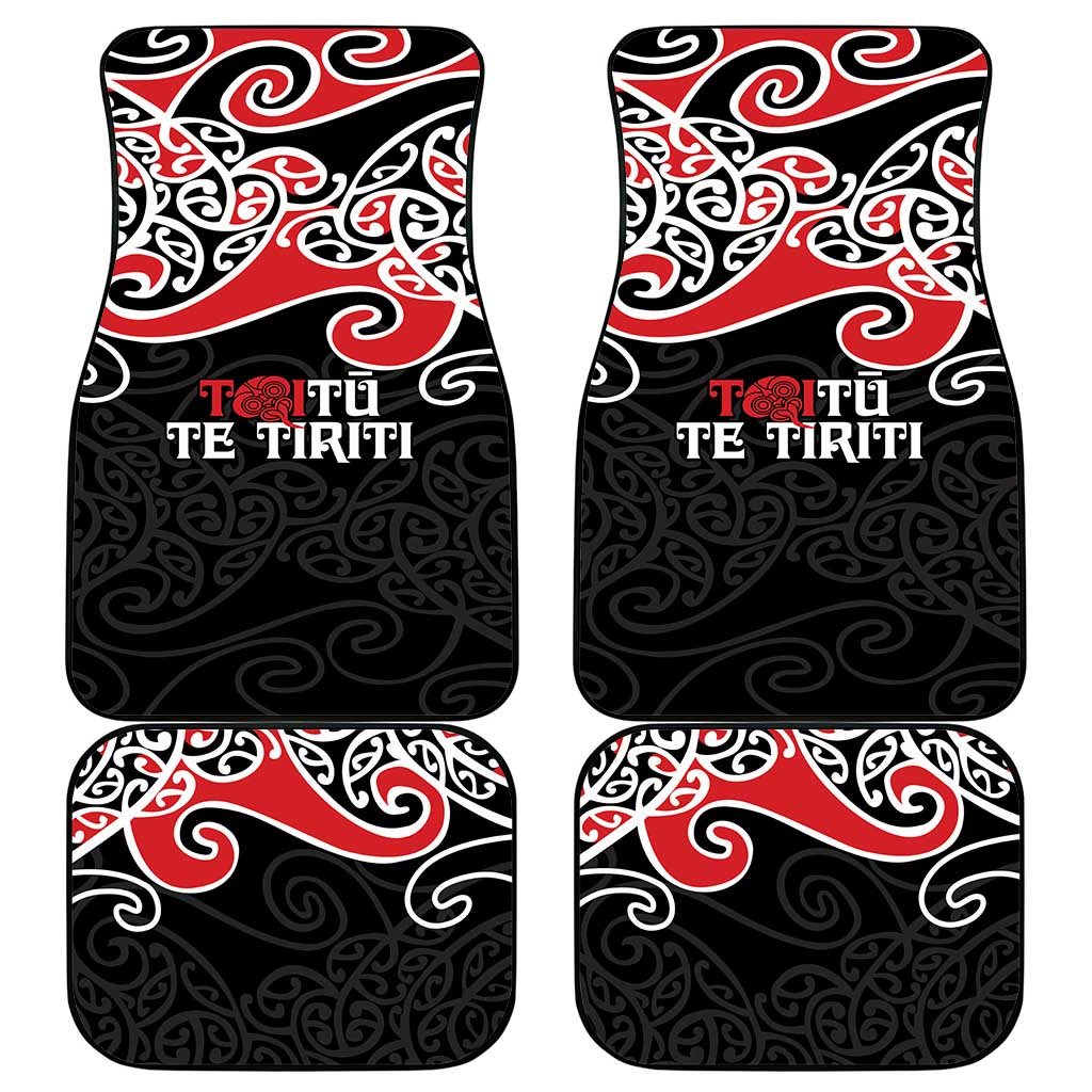 Aotearoa Toitu Te Tiriti Car Mats New Zealand Stand Together Stand Stronger LT9 - Polynesian Pride