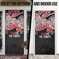 Aotearoa Toitu Te Tiriti Door Cover New Zealand Stand Together Stand Stronger LT9 - Polynesian Pride