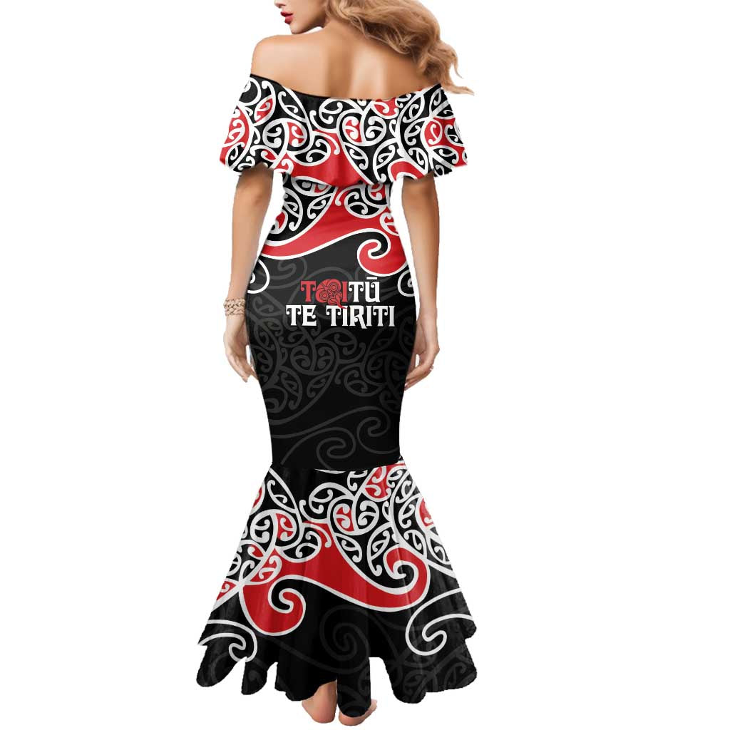 Aotearoa Toitu Te Tiriti Family Matching Mermaid Dress and Hawaiian Shirt New Zealand Stand Together Stand Stronger LT9 - Polynesian Pride