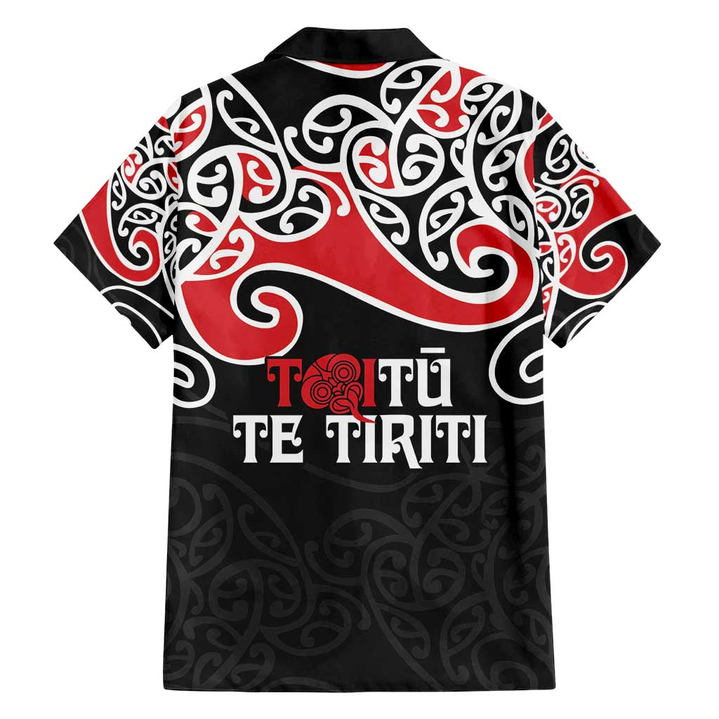 Aotearoa Toitu Te Tiriti Family Matching Off Shoulder Maxi Dress and Hawaiian Shirt New Zealand Stand Together Stand Stronger LT9 - Polynesian Pride