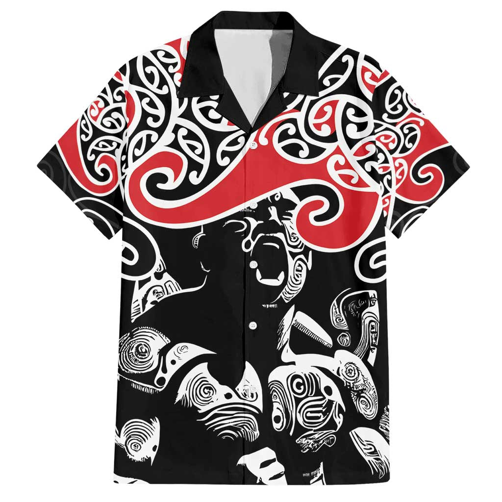 Aotearoa Toitu Te Tiriti Hawaiian Shirt New Zealand Stand Together Stand Stronger LT9 Black - Polynesian Pride