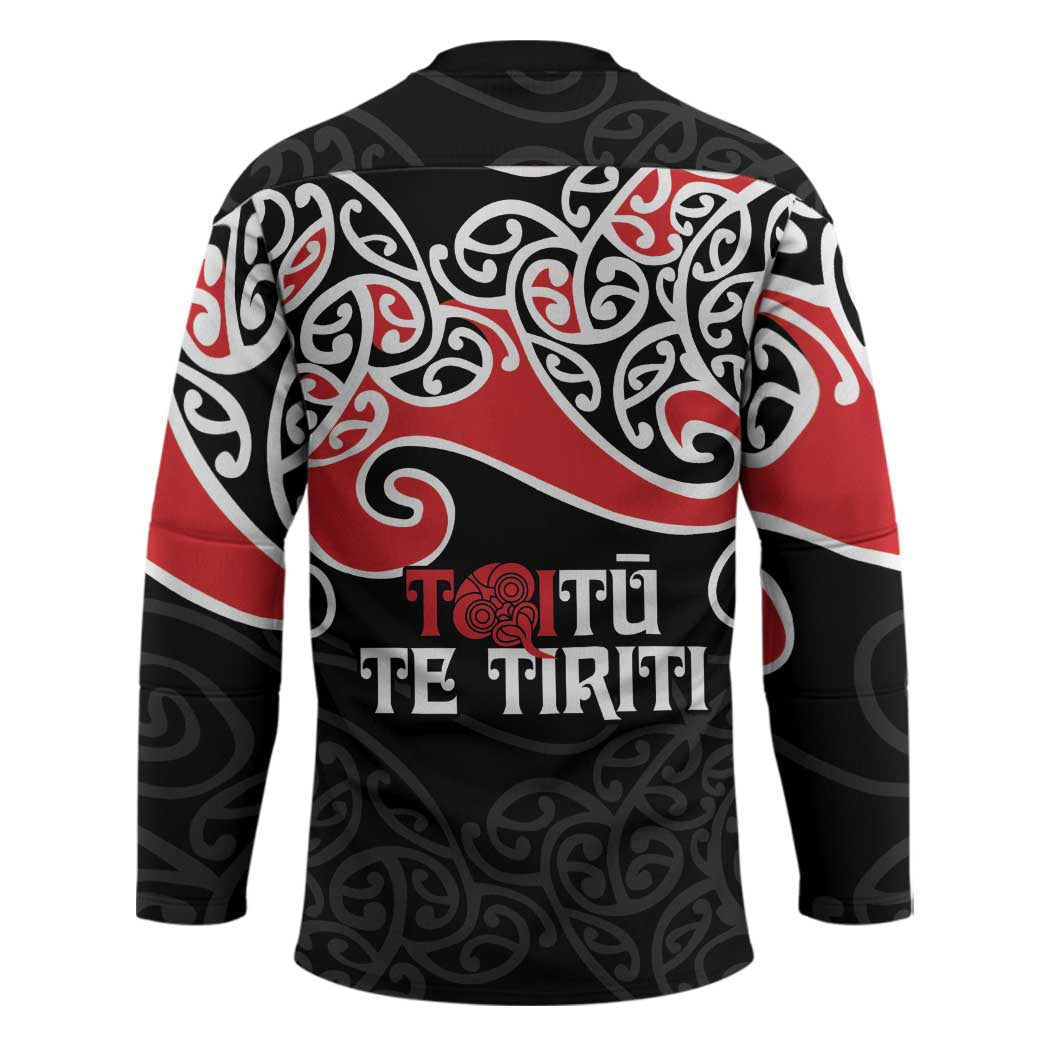 Aotearoa Toitu Te Tiriti Hockey Jersey New Zealand Stand Together Stand Stronger LT9 - Polynesian Pride