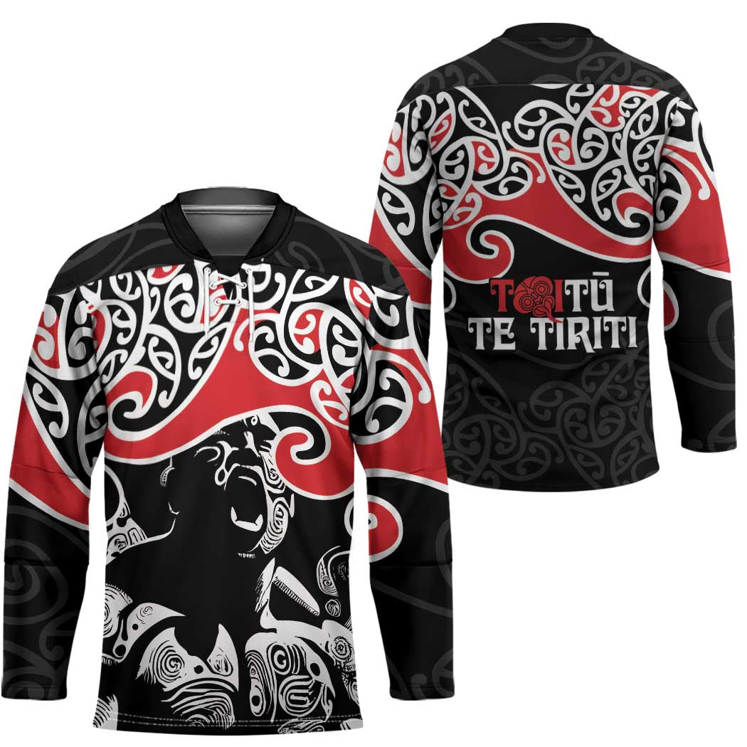 Aotearoa Toitu Te Tiriti Hockey Jersey New Zealand Stand Together Stand Stronger LT9 - Polynesian Pride