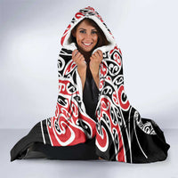 Aotearoa Toitu Te Tiriti Hooded Blanket New Zealand Stand Together Stand Stronger LT9 - Polynesian Pride