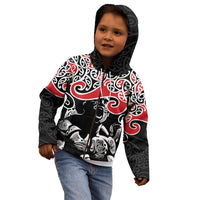 Aotearoa Toitu Te Tiriti Kid Hoodie New Zealand Stand Together Stand Stronger LT9 - Polynesian Pride