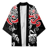 Aotearoa Toitu Te Tiriti Kimono New Zealand Stand Together Stand Stronger LT9 Unisex Black - Polynesian Pride