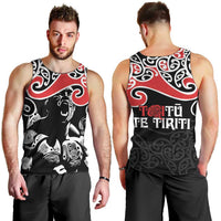 Aotearoa Toitu Te Tiriti Men Tank Top New Zealand Stand Together Stand Stronger LT9 - Polynesian Pride
