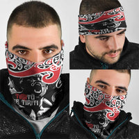 Aotearoa Toitu Te Tiriti Neck Gaiter New Zealand Stand Together Stand Stronger LT9 - Polynesian Pride