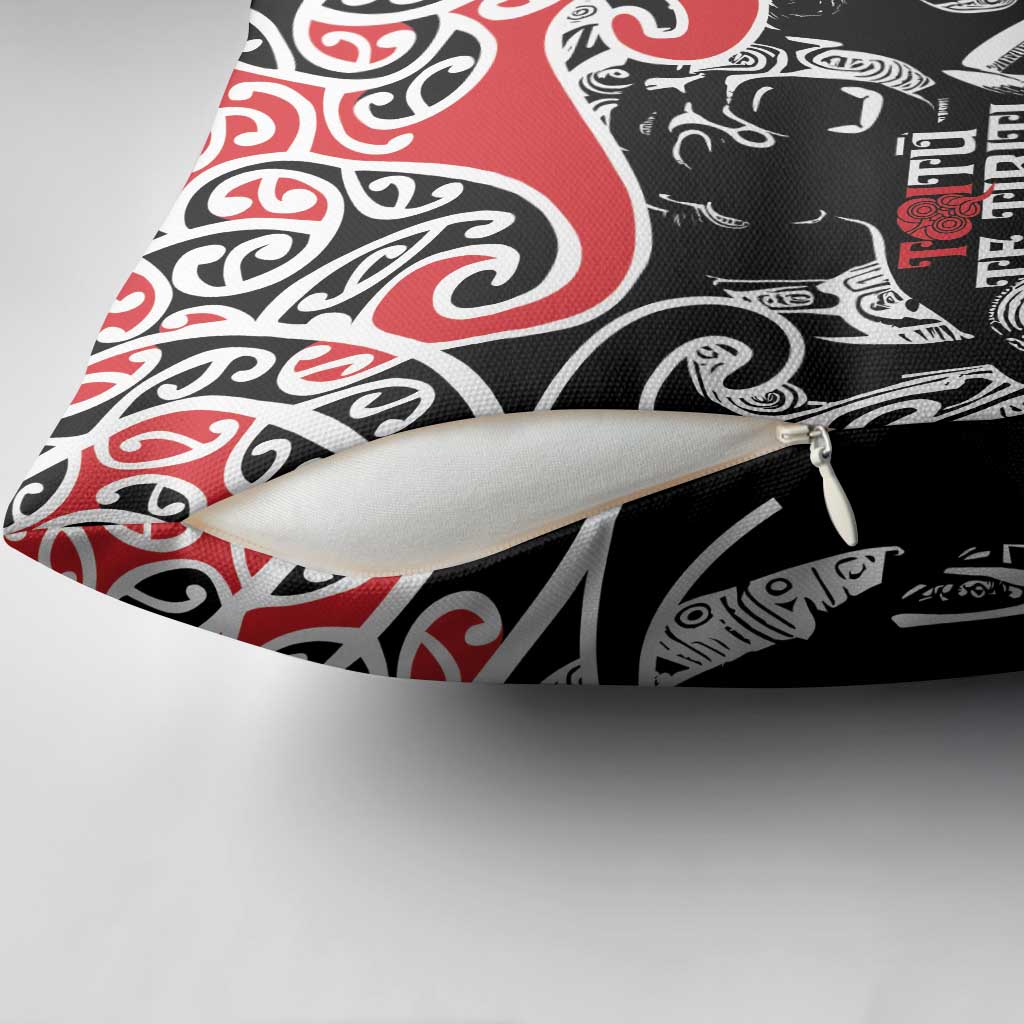 Aotearoa Toitu Te Tiriti Pillow Cover New Zealand Stand Together Stand Stronger LT9 - Polynesian Pride
