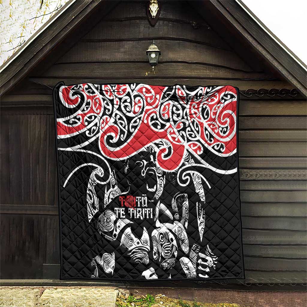Aotearoa Toitu Te Tiriti Quilt New Zealand Stand Together Stand Stronger LT9 - Polynesian Pride