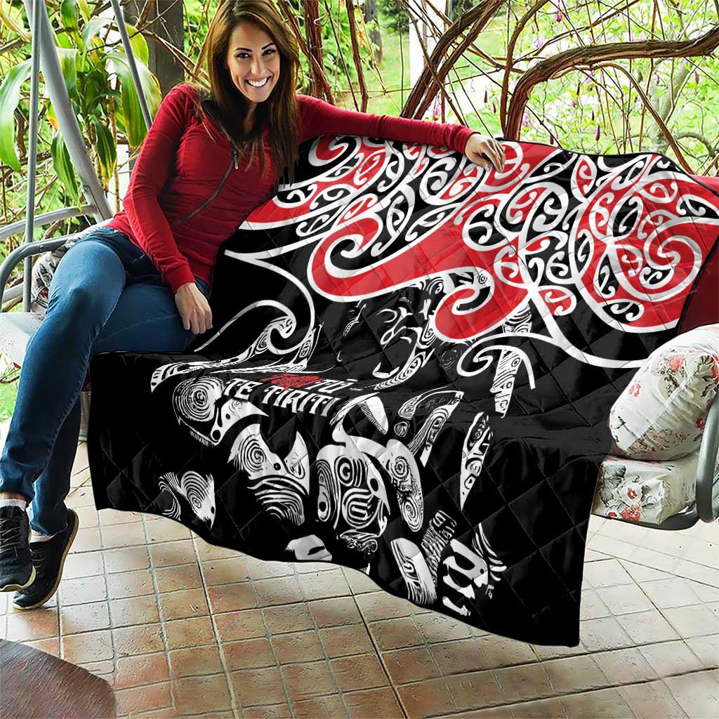 Aotearoa Toitu Te Tiriti Quilt New Zealand Stand Together Stand Stronger LT9 - Polynesian Pride