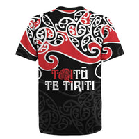 Aotearoa Toitu Te Tiriti Rugby Jersey New Zealand Stand Together Stand Stronger LT9 - Polynesian Pride