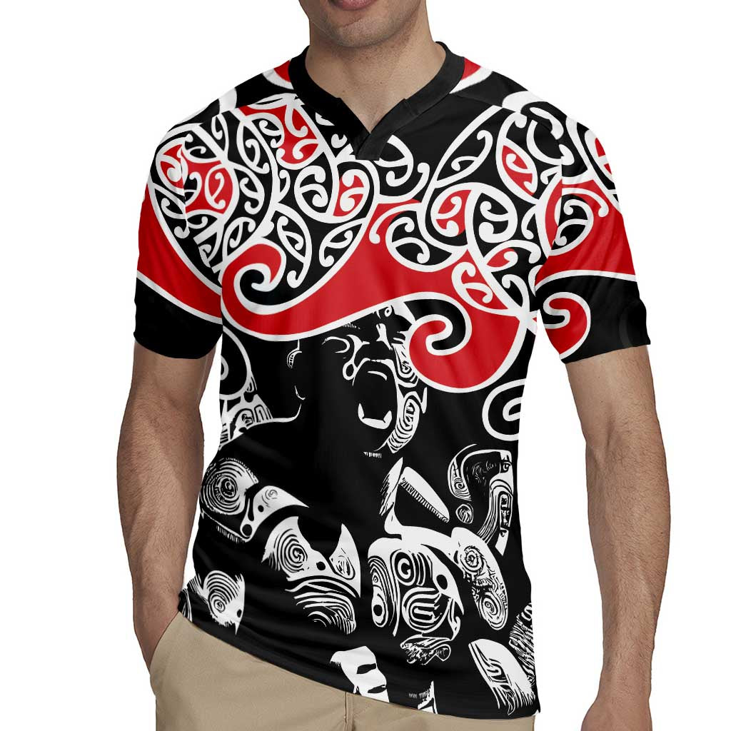 Aotearoa Toitu Te Tiriti Rugby Jersey New Zealand Stand Together Stand Stronger LT9 - Polynesian Pride