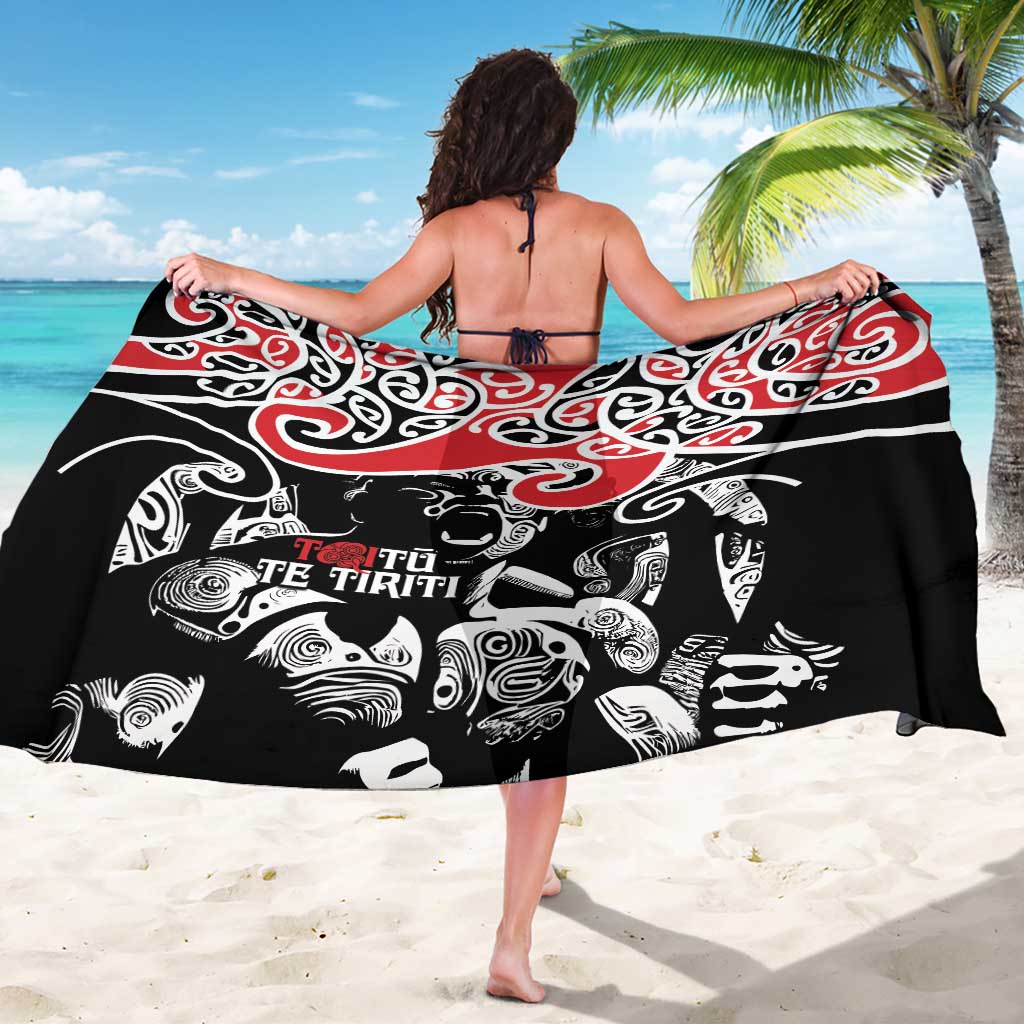 Aotearoa Toitu Te Tiriti Sarong New Zealand Stand Together Stand Stronger LT9 - Polynesian Pride