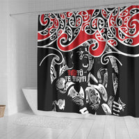 Aotearoa Toitu Te Tiriti Shower Curtain New Zealand Stand Together Stand Stronger LT9 - Polynesian Pride