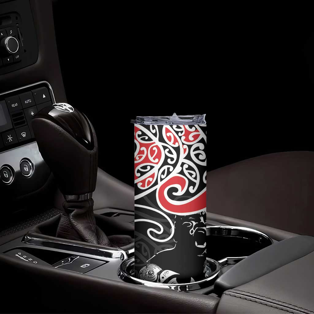 Aotearoa Toitu Te Tiriti Skinny Tumbler New Zealand Stand Together Stand Stronger LT9 - Polynesian Pride