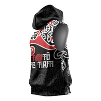 Aotearoa Toitu Te Tiriti Sleeveless Hoodie New Zealand Stand Together Stand Stronger LT9 - Polynesian Pride