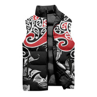 Aotearoa Toitu Te Tiriti Sleeveless Puffer Jacket New Zealand Stand Together Stand Stronger LT9 - Polynesian Pride