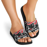Aotearoa Toitu Te Tiriti Slide Sandals New Zealand Stand Together Stand Stronger LT9 - Polynesian Pride