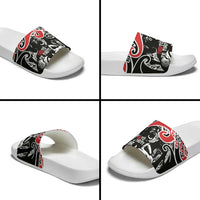 Aotearoa Toitu Te Tiriti Slide Sandals New Zealand Stand Together Stand Stronger LT9 - Polynesian Pride