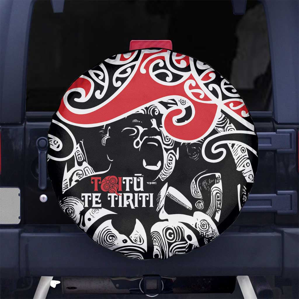 Aotearoa Toitu Te Tiriti Spare Tire Cover New Zealand Stand Together Stand Stronger LT9 - Polynesian Pride