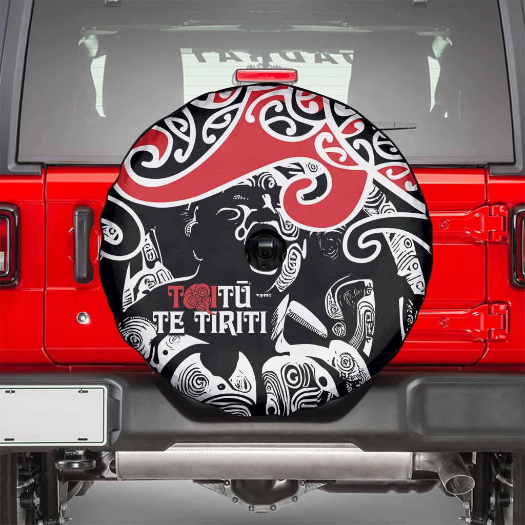 Aotearoa Toitu Te Tiriti Spare Tire Cover New Zealand Stand Together Stand Stronger LT9 - Polynesian Pride