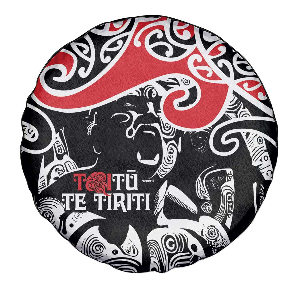 Aotearoa Toitu Te Tiriti Spare Tire Cover New Zealand Stand Together Stand Stronger LT9 - Polynesian Pride