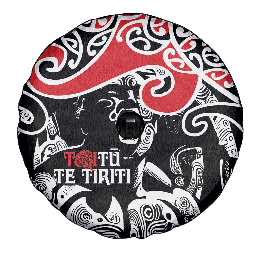 Aotearoa Toitu Te Tiriti Spare Tire Cover New Zealand Stand Together Stand Stronger LT9 - Polynesian Pride