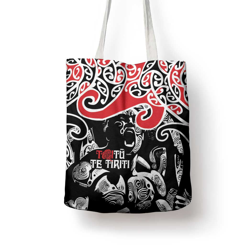 Aotearoa Toitu Te Tiriti Tote Bag New Zealand Stand Together Stand Stronger LT9 - Polynesian Pride