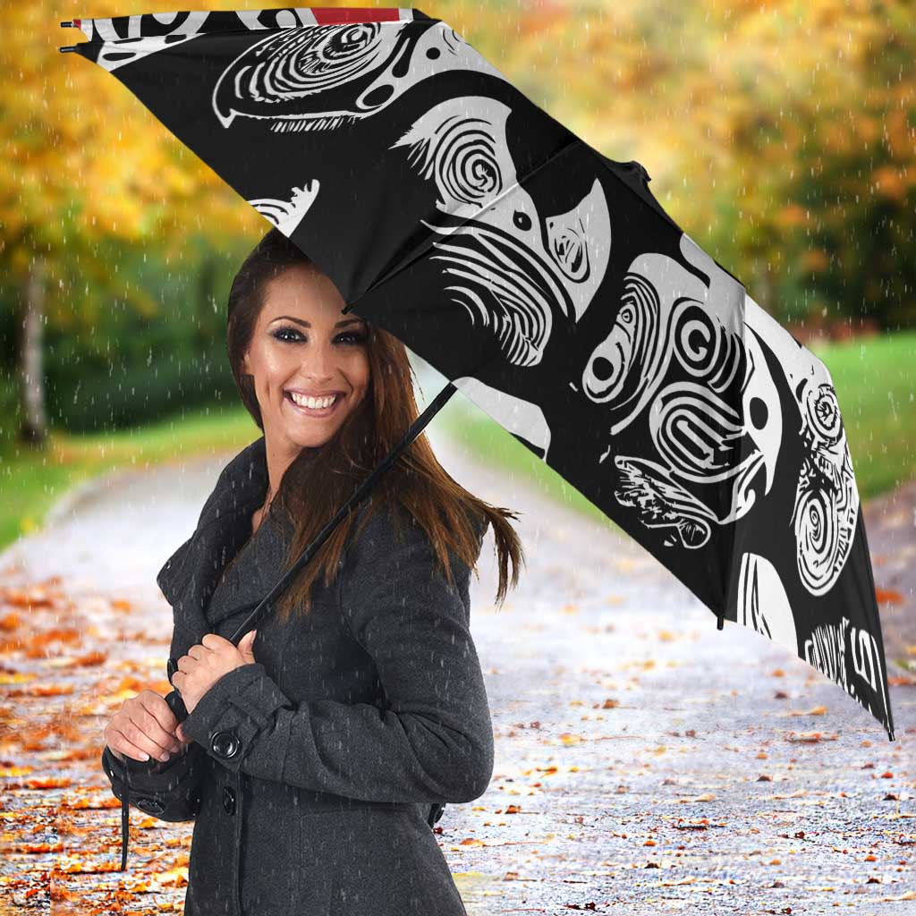 Aotearoa Toitu Te Tiriti Umbrella New Zealand Stand Together Stand Stronger LT9 - Polynesian Pride