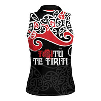 Aotearoa Toitu Te Tiriti Women Sleeveless Polo Shirt New Zealand Stand Together Stand Stronger LT9 - Polynesian Pride