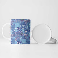 Federated States of Micronesia Merry Christmas Ceramic Mug Pacific Patchwork Xmas Vibes - Polynesian Pride