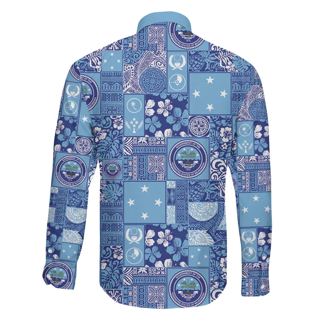 Federated States of Micronesia Merry Christmas Family Matching Long Sleeve Bodycon Dress and Hawaiian Shirt Pacific Patchwork Xmas Vibes LT9 - Polynesian Pride