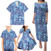 Federated States of Micronesia Merry Christmas Family Matching Puletasi and Hawaiian Shirt Pacific Patchwork Xmas Vibes LT9 - Polynesian Pride