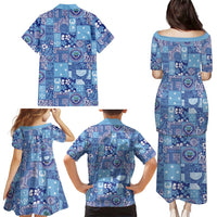 Federated States of Micronesia Merry Christmas Family Matching Puletasi and Hawaiian Shirt Pacific Patchwork Xmas Vibes LT9 - Polynesian Pride