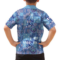Federated States of Micronesia Merry Christmas Family Matching Tank Maxi Dress and Hawaiian Shirt Pacific Patchwork Xmas Vibes LT9 - Polynesian Pride