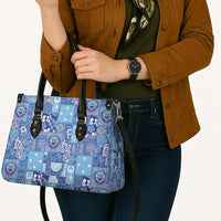Federated States of Micronesia Merry Christmas Leather Bag Pacific Patchwork Xmas Vibes LT9 - Polynesian Pride