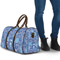 Federated States of Micronesia Merry Christmas Travel Bag Pacific Patchwork Xmas Vibes - Polynesian Pride