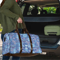 Federated States of Micronesia Merry Christmas Travel Bag Pacific Patchwork Xmas Vibes - Polynesian Pride