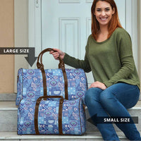 Federated States of Micronesia Merry Christmas Travel Bag Pacific Patchwork Xmas Vibes - Polynesian Pride