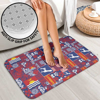 Kiribati Tekeraoi n te Kiritimati Bathroom Set Pacific Patchwork Xmas Vibes - Polynesian Pride