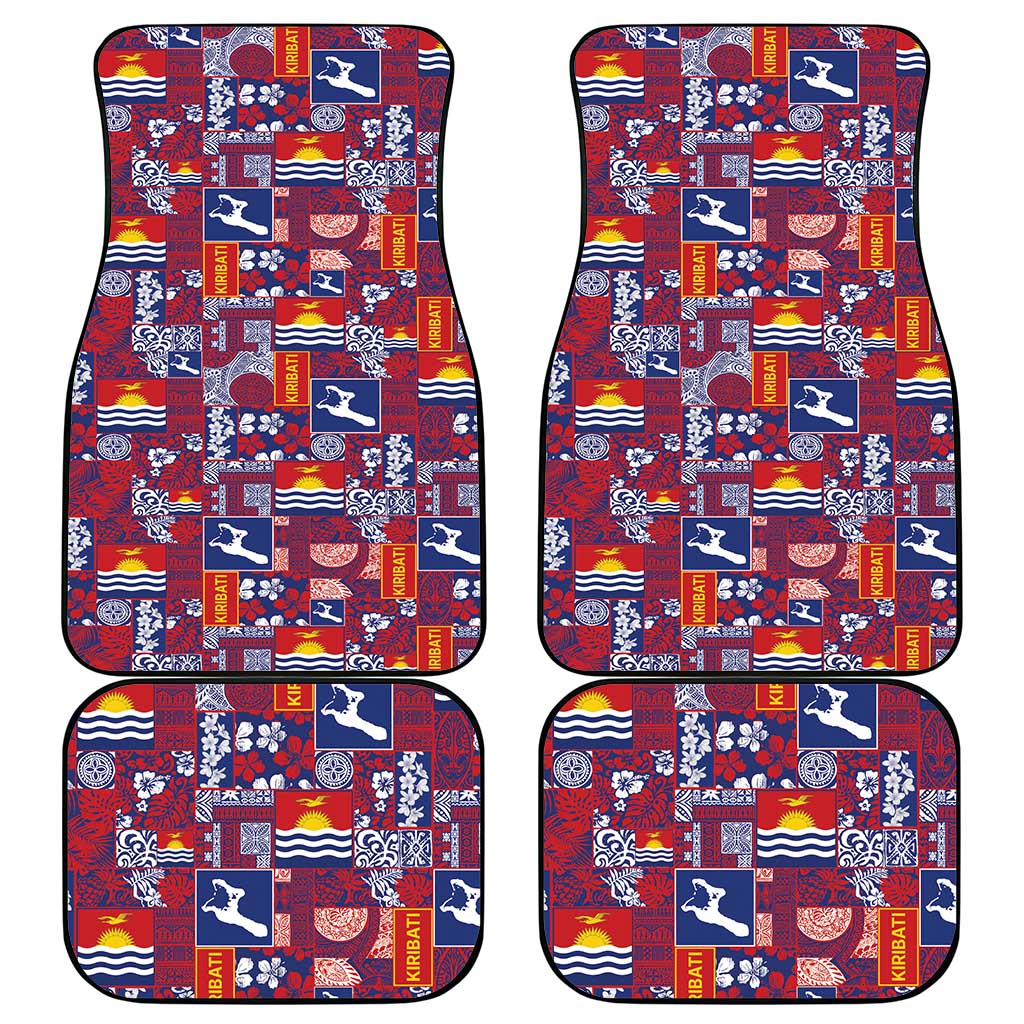 Kiribati Tekeraoi n te Kiritimati Car Mats Pacific Patchwork Xmas Vibes LT9 - Polynesian Pride