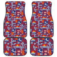 Kiribati Tekeraoi n te Kiritimati Car Mats Pacific Patchwork Xmas Vibes LT9 - Polynesian Pride