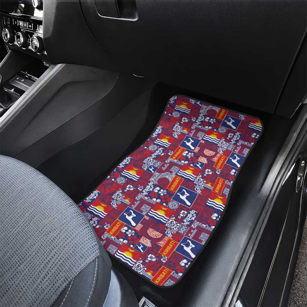 Kiribati Tekeraoi n te Kiritimati Car Mats Pacific Patchwork Xmas Vibes LT9 - Polynesian Pride