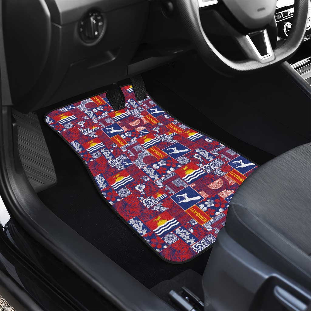 Kiribati Tekeraoi n te Kiritimati Car Mats Pacific Patchwork Xmas Vibes LT9 - Polynesian Pride